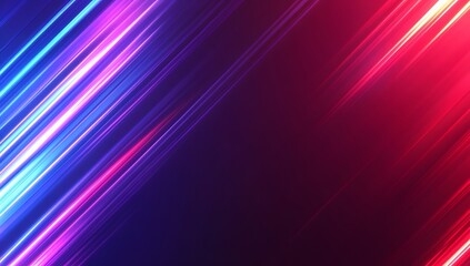 Fototapeta premium Abstract neon background with glowing lines