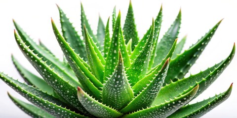 Fototapeta premium Aloe vera plant isolated on background, aloe vera, isolated,background, cut out, plant, succulent, herbal, skincare, natural