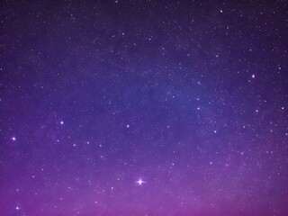 Obraz premium Ethereal Milky Way Purple Night Sky and Stars smooth textured background