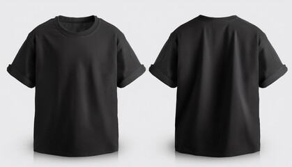 Front-Back black Tee, t-shirt Showcase