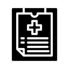 Obraz premium medical glyph icon