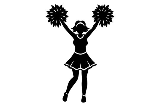 recommend clip art: cheerleader silhouette , cheerleader illustration, cheerleader icon
                    