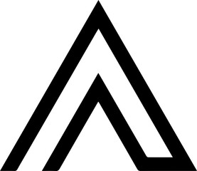 black and white triangle