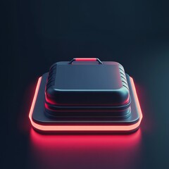 3D Claim Icon: Area for Retrieving Checked Luggage Illustration Logo