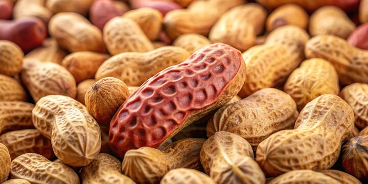 Aerial shot of peanut field with aflatoxin contamination, concept for liver cancer research