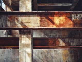 Rustic Textures of Industrial Building Structures