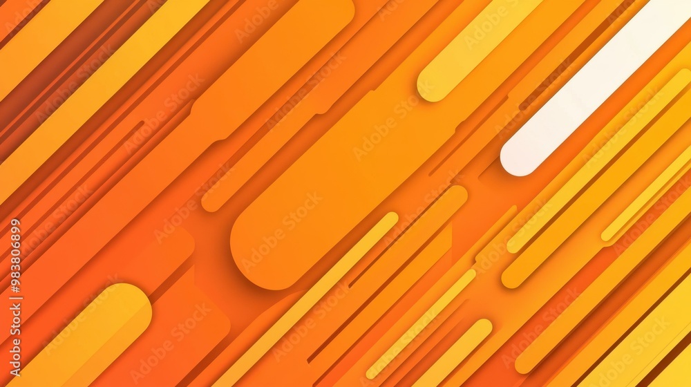Poster explore a modern minimalistic orange backdrop that combines futuristic technology and scienceinspire