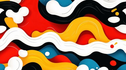 Bright summer vibes with this seamless Asian pattern Enjoy festive design featuring wavy lines and mandala waves.