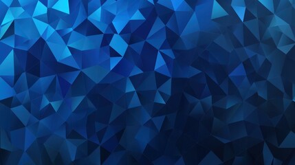 Obraz premium A modern geometric design featuring dark blue ocean gradients, creating a sleek triangular abstract background.