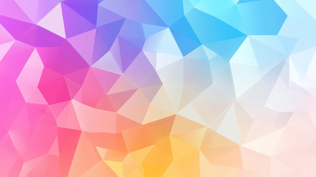Dive into a vibrant world with this colorful low poly triangle background, perfect for modern artwork and designs.
