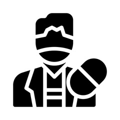 pharmacist glyph icon