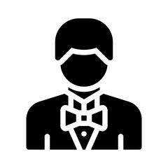 waiter glyph icon