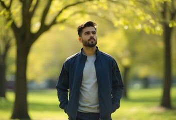 Obraz premium portrait of a man in the park