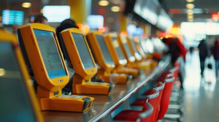 Rental Car Counters: Operated by various rental car companies, these desks allow arriving travelers to reserve, pick up, or return rental vehicles conveniently.

