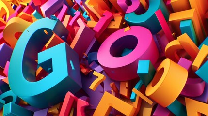 Fototapeta premium Crafting Creativity: Enhance Your Projects with Customizable 3D Vector Text Backgrounds
