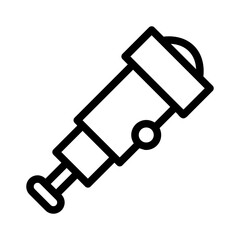 telescope line icon