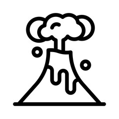 volcano line icon © HacaStudio