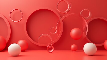 "Crafting Curiosity: Adorable Red Clay Circle for Young Explorers"