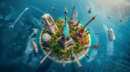 "Skyward Journeys: Highlighting World Tourism Day and Its Icons