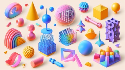 vector abstract 3d design elements collection --