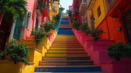 Colorful Stairway