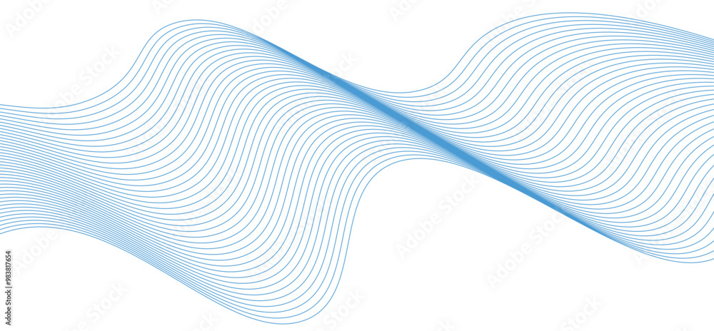 Poster dynamic waves futuristic line stripe pattern. abstract background with flowing lines. premium vector