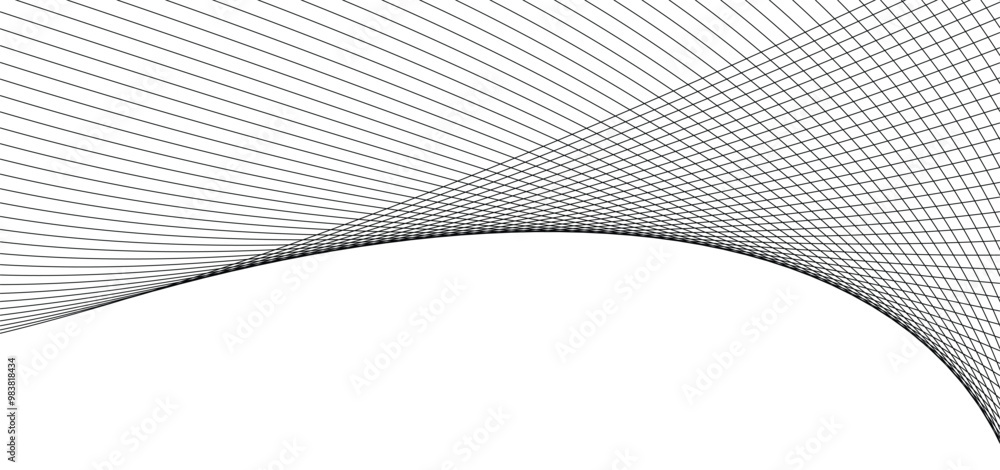 Poster abstract modern background. futuristic line stripe pattern on white abstract background with flowing