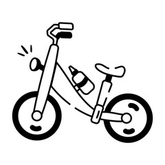 Hand drawn icon of balance cycle 