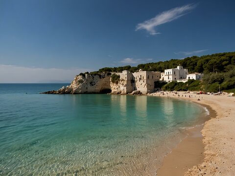 Chianca Masitto beach on the Gargano peninsula, Puglia, Italy.