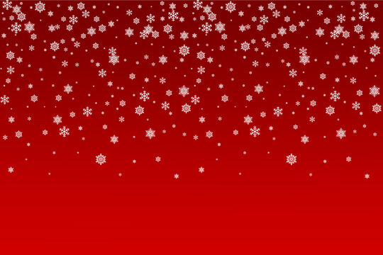 snowflake with red background vector