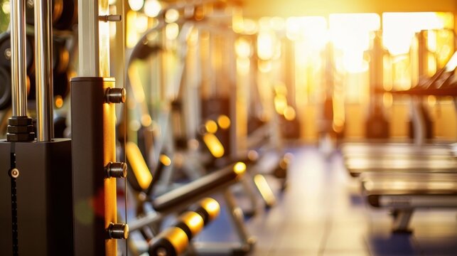 Fitness Centers: These fitness centers offer treadmills, weights, and exercise equipment, showcasing workouts through glass facades while staff promote memberships.
 - Powered by Adobe