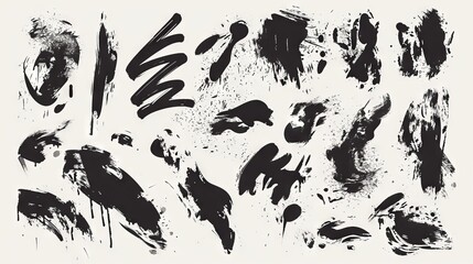 Naklejka premium Artistic Expression: Vector Messy Scrawls for Dynamic Backgrounds