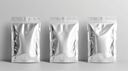 Versatile Vector: Blank Doy Pack Foil Ideal for Food Products