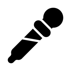 pipette glyph icon