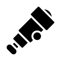 telescope glyph icon