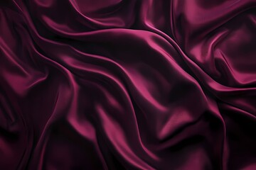 Obraz premium Elegant Burgundy Satin Fabric with Soft Texture