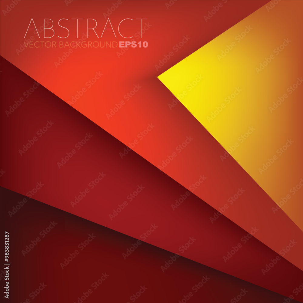 Poster graphic geometric triangle overlap vector layer background for text and message design