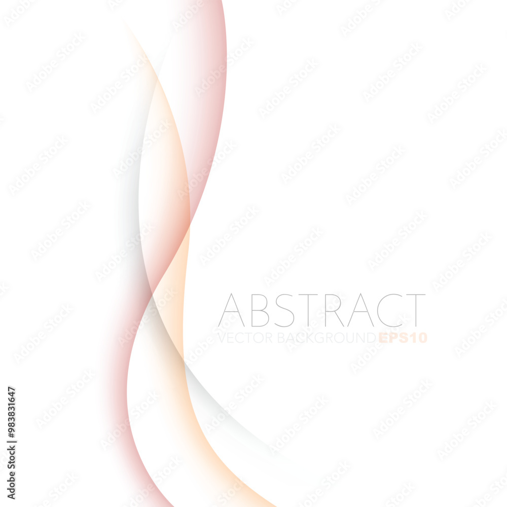 Poster graphic vector curve line overlap background for text and message design