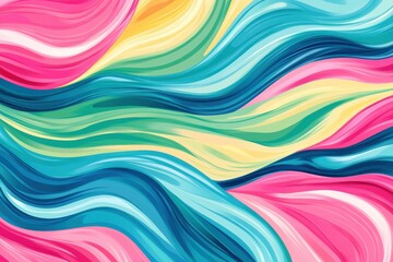 A colorful abstract waves in bright shades like pink and green