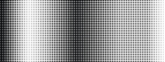 Wavy gradient halftone dots pattern texture background. Vector illustration
