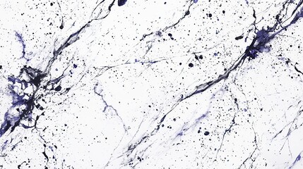 Naklejka premium Abstract background with blue and black paint splatters on a white canvas.