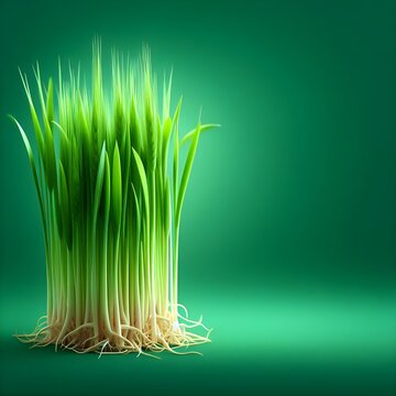 Fresh wheat sprouts image, High-resolution wheat sprouts