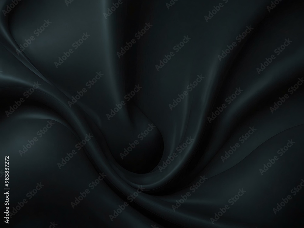 Poster dark abstract blob shape.