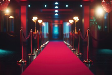 Elegant black-tie gala entrance