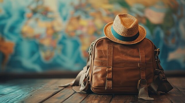 An inspiring image for the launch of an edutravel company, blending the concepts of education and travel. The scene features diverse students exploring a historical site, engaging with local culture, 