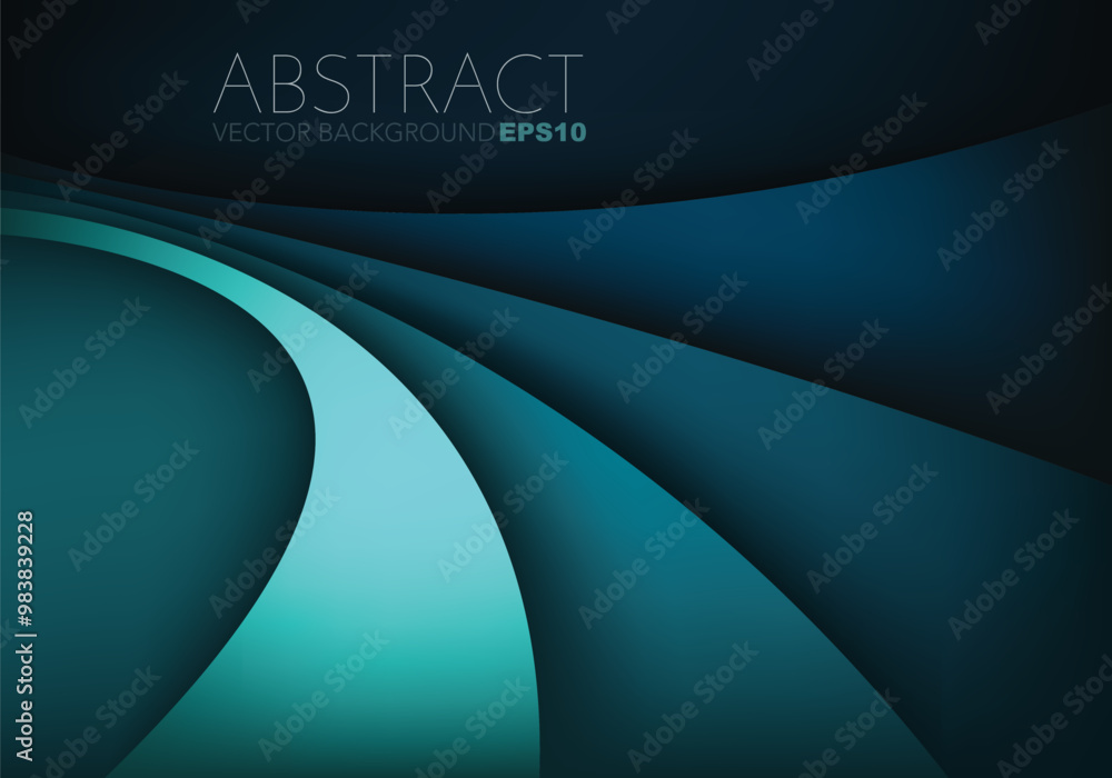 Poster graphic vector curve line overlap background for text and message design