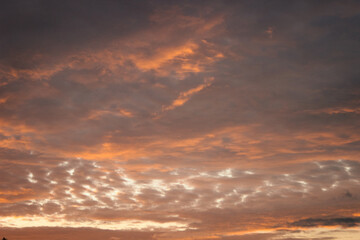 sky and cloud scape of sunset colourful 