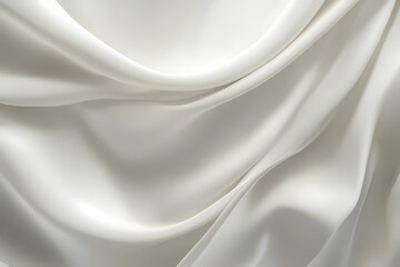 Elegant White Silk Fabric Texture Background