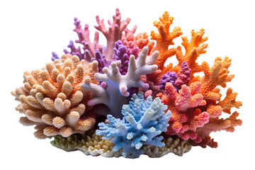Close-up of colorful corals showcasing underwater beauty