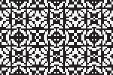 Fototapeta premium Ethnic seamless monochrome pattern. Aztec geometric background. Tribal print. Navajo fabric. Modern abstract wallpaper. Vector illustration.